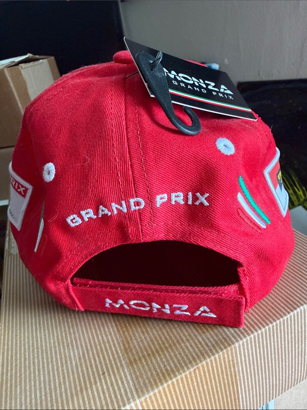 Monza Grand Prix Red Racing Cap - Picture 4 of 9